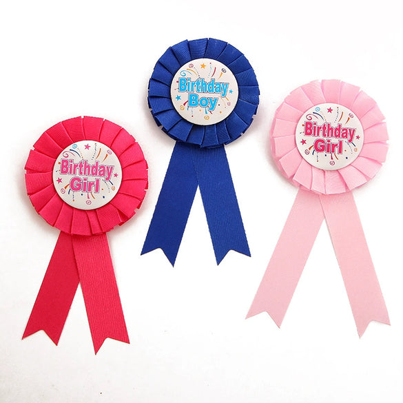 Wholesale Tinplate Badge For Birthday Party Supplies Worn By Pin