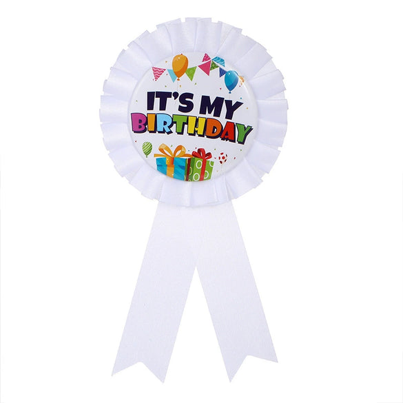 Wholesale Tinplate Birthday Party Badge With Dripping Glue Process