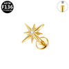 Wholesale Titanium Alloy And Copper Stainless Steel Geometric Style Electroplating Body Piercing Earrings And Lip Rings