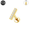 Wholesale Titanium Alloy And Copper Stainless Steel Geometric Style Electroplating Body Piercing Earrings And Lip Rings