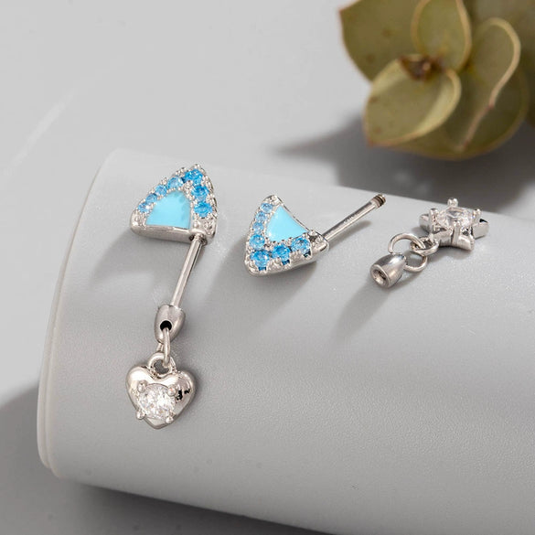 Wholesale Titanium Alloy Animal Zodiac Style Electroplated Women's Ear Nail Jewelry