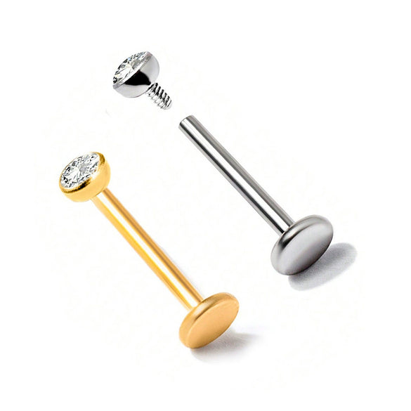 Wholesale Titanium Alloy Geometric Puncture Jewelry Electroplated Lip Nail Tragus Ear Bone Nail