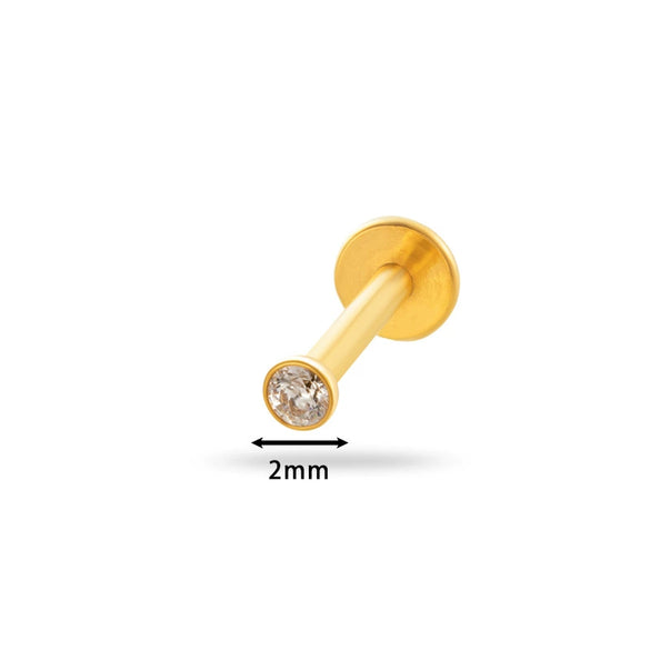 Wholesale Titanium Alloy Geometric Puncture Jewelry Electroplated Lip Nail Tragus Ear Bone Nail