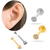 Wholesale Titanium Alloy Geometric Puncture Jewelry Electroplated Lip Nail Tragus Ear Bone Nail