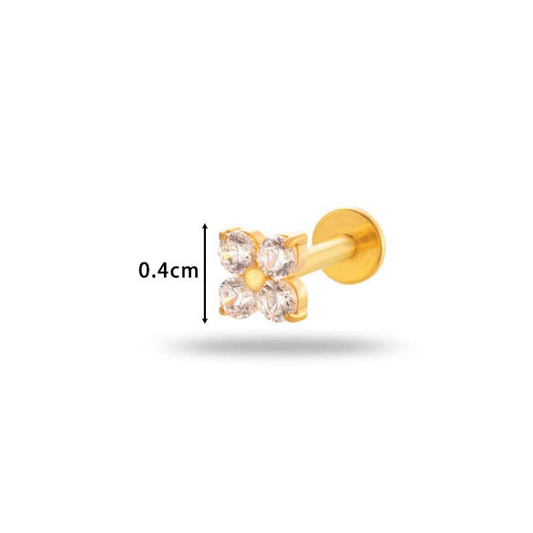 Wholesale Titanium Alloy Geometric Style Electroplated Ear Bone Nail Puncture Jewelry