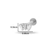 Wholesale Titanium Alloy Geometric Style Electroplated Ear Bone Nail Puncture Jewelry