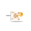 Wholesale Titanium Alloy Geometric Style Electroplated Ear Bone Nail Puncture Jewelry