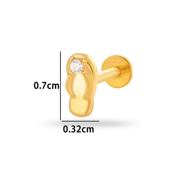 Wholesale Titanium Alloy Geometric Style Electroplated Puncture Jewelry For Women