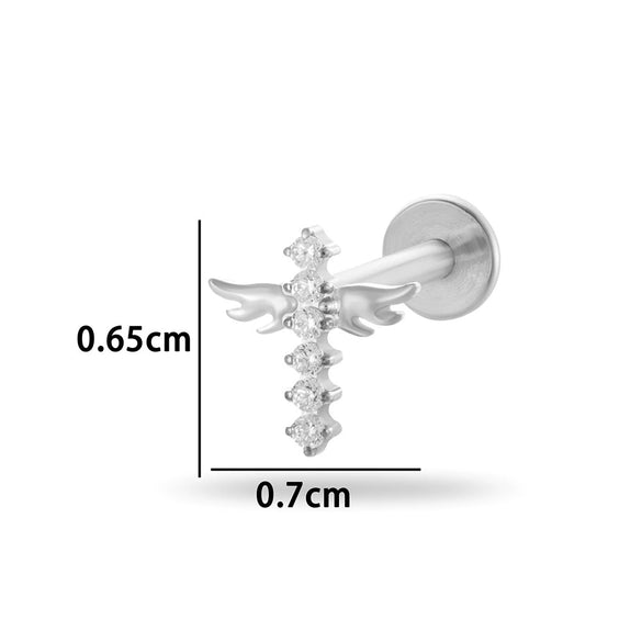 Wholesale Titanium Alloy Geometric Style Electroplated Puncture Jewelry For Women