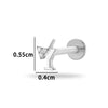 Wholesale Titanium Alloy Geometric Style Electroplated Puncture Jewelry For Women