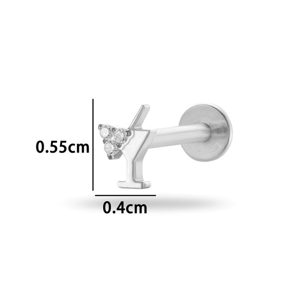 Wholesale Titanium Alloy Geometric Style Electroplated Puncture Jewelry For Women
