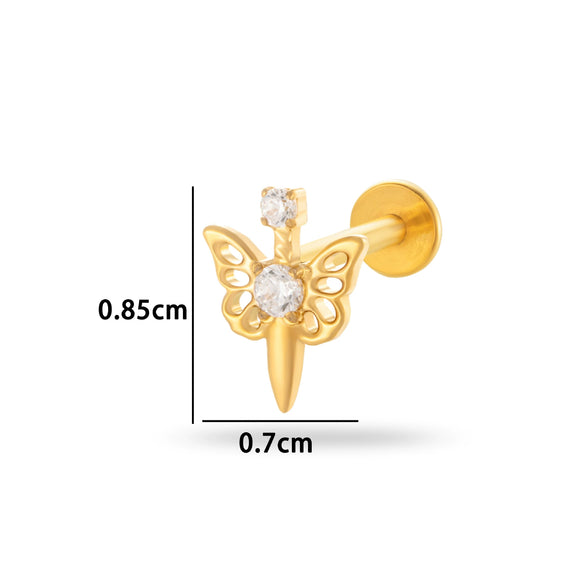 Wholesale Titanium Alloy Geometric Style Electroplated Puncture Jewelry For Women