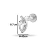 Wholesale Titanium Alloy Geometric Style Electroplated Puncture Jewelry For Women