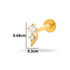 Wholesale Titanium Alloy Geometric Style Electroplated Puncture Jewelry For Women