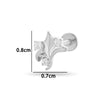 Wholesale Titanium Alloy Geometric Style Electroplated Puncture Jewelry For Women