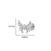 Wholesale Titanium Alloy Heart Shape Butterfly Inner Teeth Screw Lip Nail Lever Ear Bone Nail Fashion Cartilage Puncture Earrings For Women With Electroplating Treatment