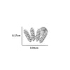 Wholesale Titanium Alloy Heart Shape Electroplated Women's Cartilage Puncture Earrings