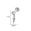 Wholesale Titanium Alloy Heart Shape Electroplated Women's Cartilage Puncture Earrings