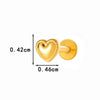 Wholesale Titanium Alloy Heart Shape Piercing Jewelry For Women Electroplated Inner Tooth Screw Rod Lip Nail Ear Bone Nail