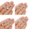 Wholesale Titanium Alloy Heartshaped Zircon Navel Ring For Unisex