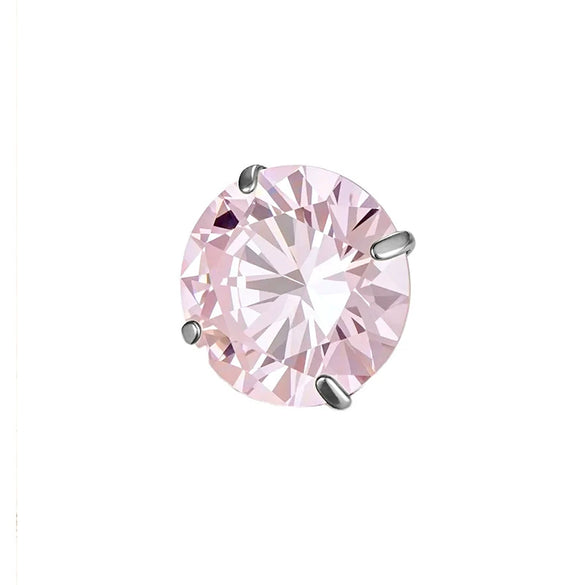 Wholesale Titanium Alloy Punk Style Inner Spiral Replacement Ball Lip Nail Beads With Geometric Zirconia Design For Unisex