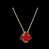 Wholesale Titanium Steel Alloy Colorful Acrylic Flower Geometric Clavicle Chain Necklace With Electroplating Highend Style For Women