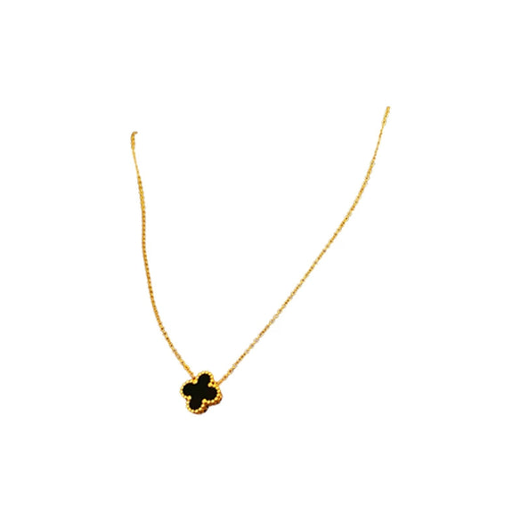 Wholesale Titanium Steel Alloy Colorful Acrylic Flower Geometric Clavicle Chain Necklace With Electroplating Highend Style For Women