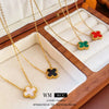 Wholesale Titanium Steel Alloy Colorful Acrylic Flower Geometric Clavicle Chain Necklace With Electroplating Highend Style For Women