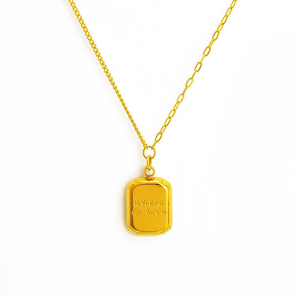 Wholesale Titanium Steel Alloy Geometric Pattern Cross Chain Necklace With Electroplated Simple Pendant For Women