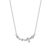 Wholesale Titanium Steel And Alloy Small Flower Pendant Necklace With Diamond Design For Women