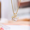 Wholesale Titanium Steel And Copper Animal And Zodiac Geometric Pattern Electroplated Women's Minimalist Niche Collarbone Necklace