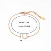 Wholesale Titanium Steel And Copper Inlaid Zircon Horseshoe U Shaped Geometric Design Women's Bracelet Jewelry With Electroplating Treatment