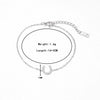 Wholesale Titanium Steel And Copper Inlaid Zircon Horseshoe U Shaped Geometric Design Women's Bracelet Jewelry With Electroplating Treatment