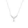 Wholesale Titanium Steel And Copper Necklace For Women Drop Shape Letters Numbers Text Electroplated Minimalist Style