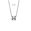 Wholesale Titanium Steel And Copper Necklace With Geometric Letter Number And Text Pattern Electroplated Pendant For Women In Light Luxury Style