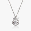 Wholesale Titanium Steel And Copper Necklace With Geometric Pattern And Diamond Inlay And Real Gold Electroplated For Women