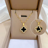 Wholesale Titanium Steel And Copper Necklace With Geometric Pattern And Diamond Microinlaid And Electroplating For Unisex