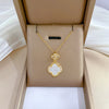 Wholesale Titanium Steel And Copper Necklace With Geometric Pattern And Diamond Microinlaid And Electroplating For Unisex