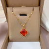 Wholesale Titanium Steel And Copper Necklace With Geometric Pattern And Diamond Microinlaid And Electroplating For Unisex