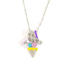 Wholesale Titanium Steel And Copper Pendant Necklace For Women With Diamond Shape And Square Zircon Electroplating Design