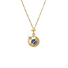Wholesale Titanium Steel And Copper Star Moon Pendant Necklace For Women Fashionable Light Luxury Electroplating Style