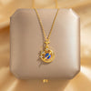 Wholesale Titanium Steel And Copper Star Moon Pendant Necklace For Women Fashionable Light Luxury Electroplating Style