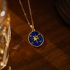 Wholesale Titanium Steel And Copper Star Pendant O Word Chain Necklace With Electroplating Fashion And Minimalist Style