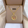 Wholesale Titanium Steel And Copper Women's Necklace With Geometric Shapes And Micro Diamond Inlay In Light Luxury And Cartoon Style