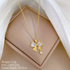Wholesale Titanium Steel And Copper Women's Necklace With Geometric Shapes And Micro Diamond Inlay In Light Luxury And Cartoon Style