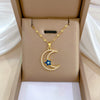 Wholesale Titanium Steel And Copper Women's Necklace With Geometric Shapes And Micro Diamond Inlay In Light Luxury And Cartoon Style
