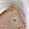 Wholesale Titanium Steel And Copper Women's Necklace With Geometric Shapes And Micro Diamond Inlay In Light Luxury And Cartoon Style