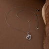 Wholesale Titanium Steel And Copper Women's Vintagestyle Threedimensional Flower Pendant Necklace With Embossed Design And Electroplating