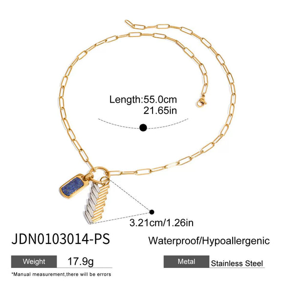 Wholesale Titanium Steel And 925 Silver Necklace Geometric Pattern Electroplating For Women