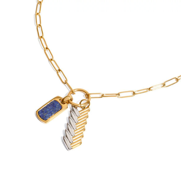 Wholesale Titanium Steel And 925 Silver Necklace Geometric Pattern Electroplating For Women